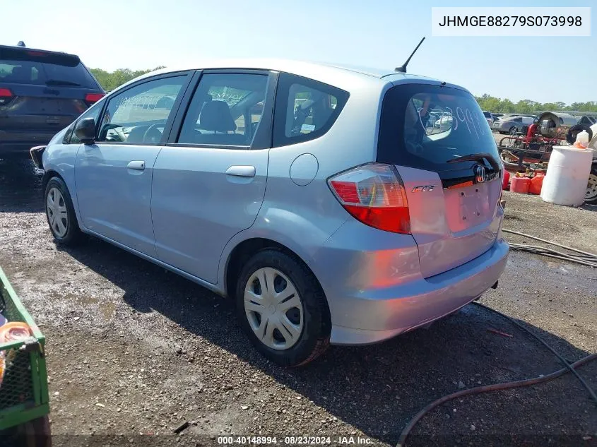 2009 Honda Fit VIN: JHMGE88279S073998 Lot: 40148994