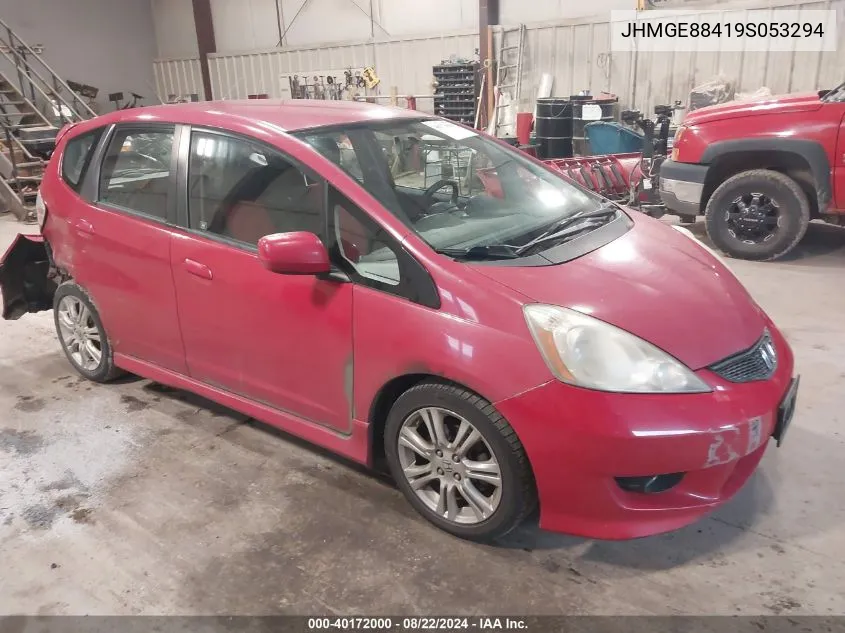 2009 Honda Fit Sport VIN: JHMGE88419S053294 Lot: 40172000