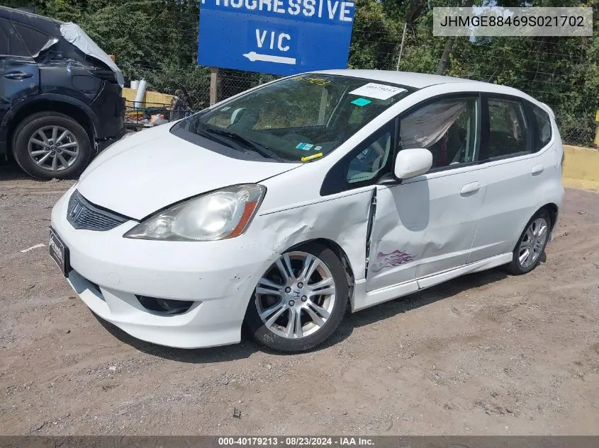 2009 Honda Fit Sport VIN: JHMGE88469S021702 Lot: 40179213