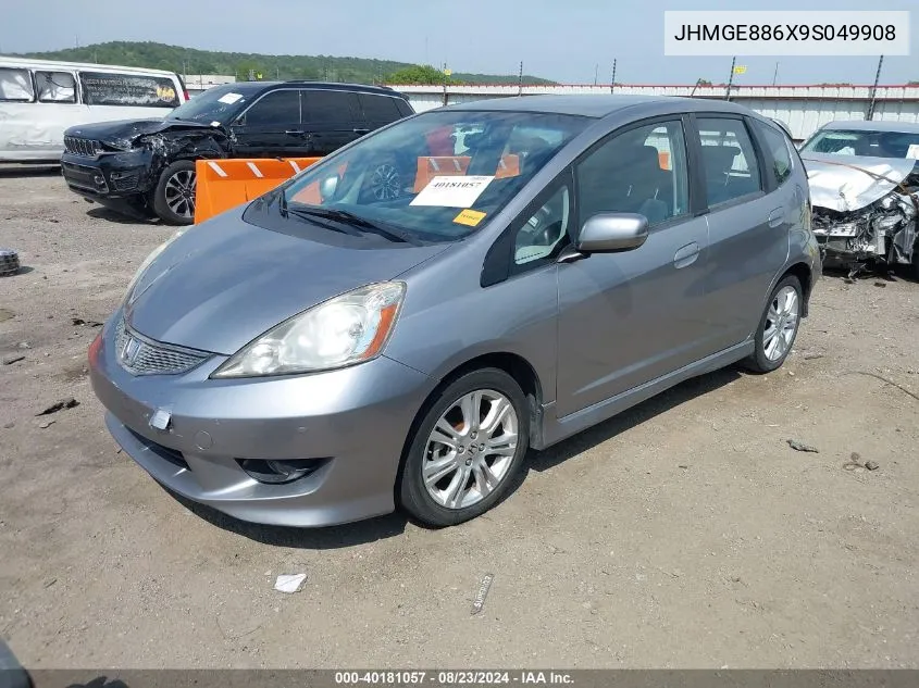 2009 Honda Fit Sport VIN: JHMGE886X9S049908 Lot: 40181057