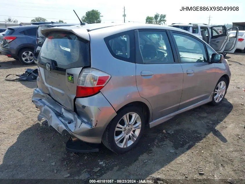 2009 Honda Fit Sport VIN: JHMGE886X9S049908 Lot: 40181057