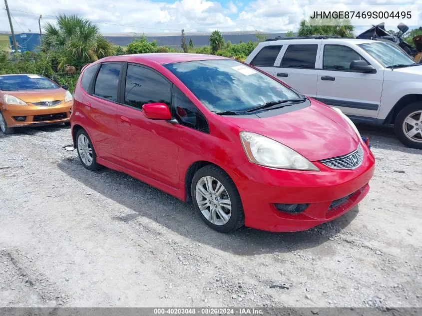 2009 Honda Fit Sport VIN: JHMGE87469S004495 Lot: 40203048