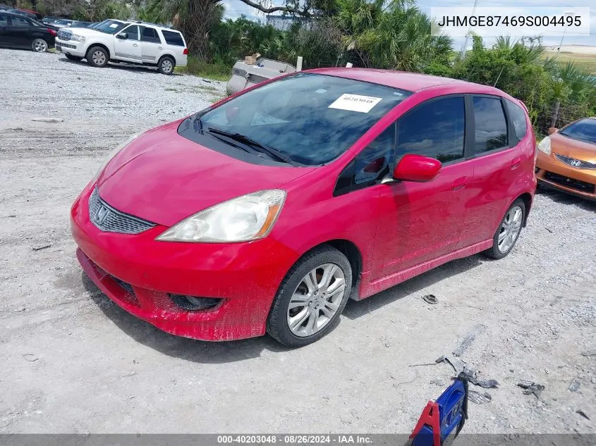 2009 Honda Fit Sport VIN: JHMGE87469S004495 Lot: 40203048