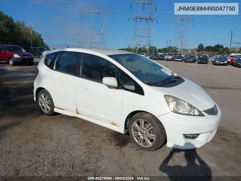 2009 Honda Fit Sport VIN: JHMGE88449S047750 Lot: 40279594