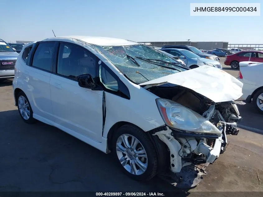 2009 Honda Fit Sport VIN: JHMGE88499C000434 Lot: 40289897