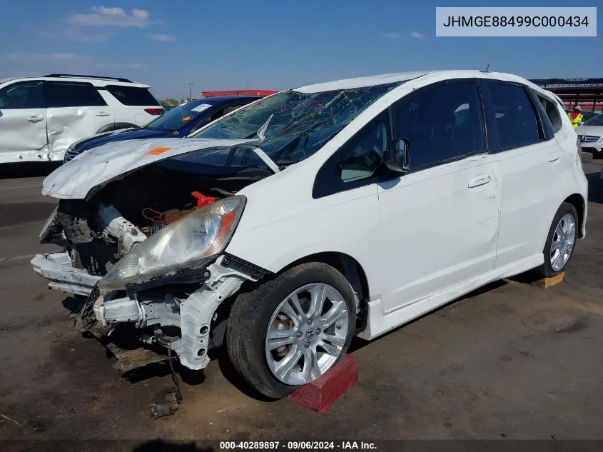 JHMGE88499C000434 2009 Honda Fit Sport