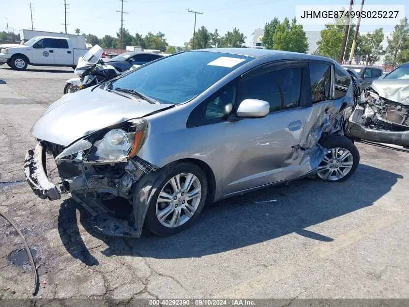 2009 Honda Fit Sport VIN: JHMGE87499S025227 Lot: 40292390