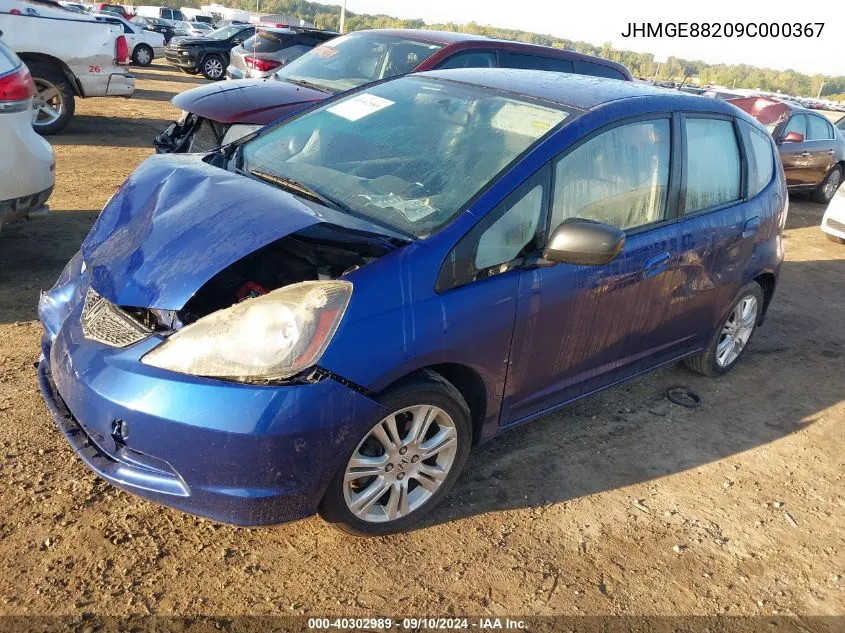 JHMGE88209C000367 2009 Honda Fit