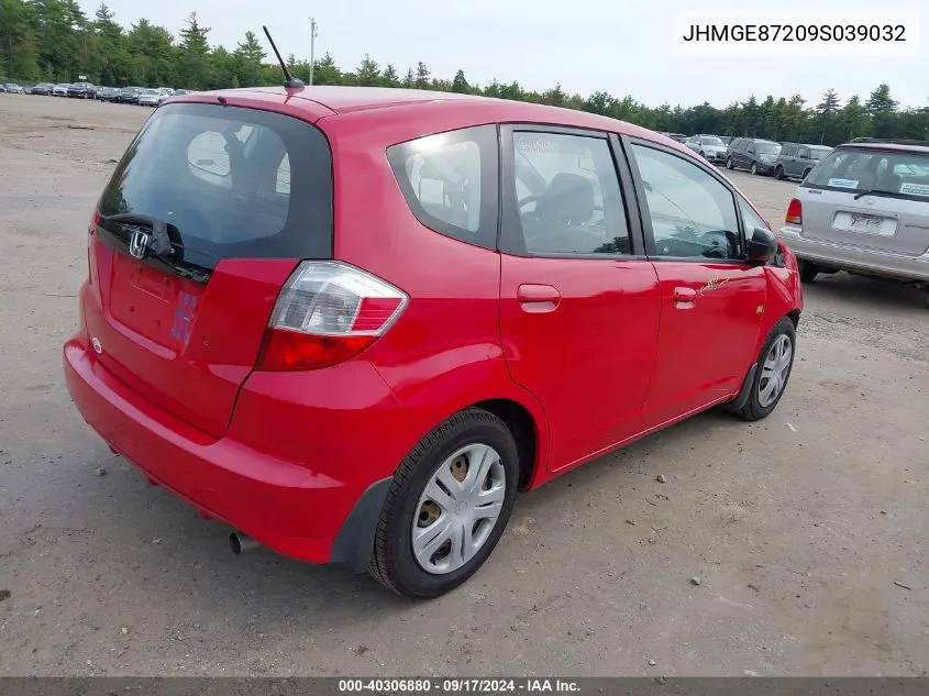 2009 Honda Fit VIN: JHMGE87209S039032 Lot: 40306880