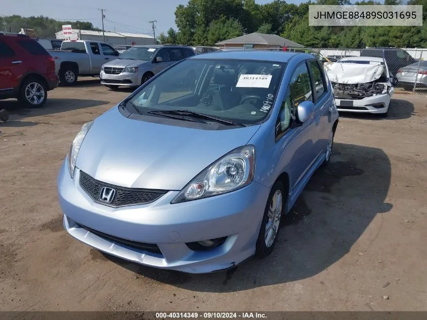 JHMGE88489S031695 2009 Honda Fit Sport