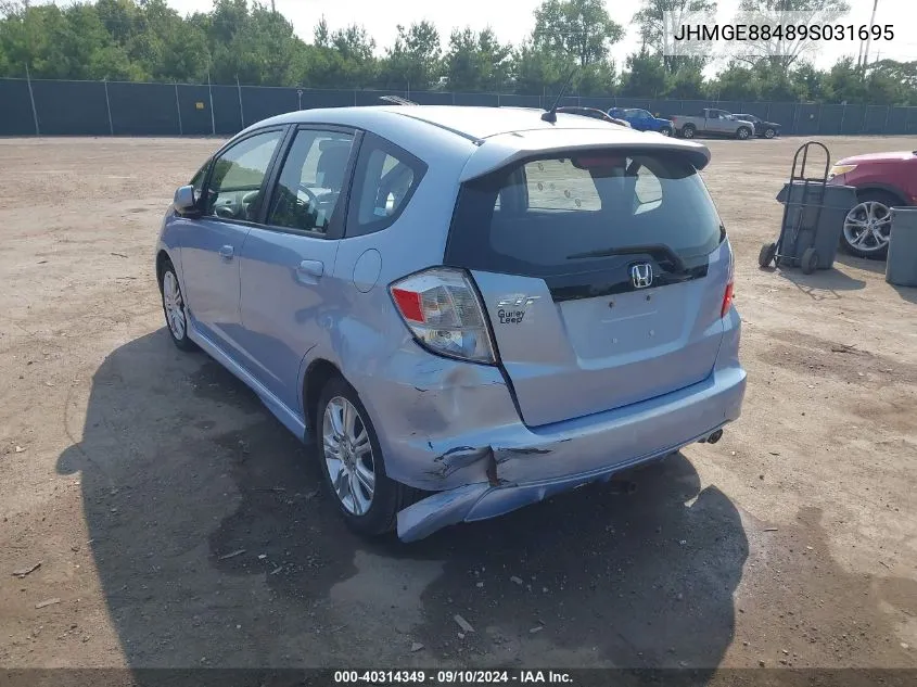 JHMGE88489S031695 2009 Honda Fit Sport