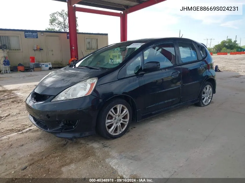 2009 Honda Fit Sport VIN: JHMGE88669S024231 Lot: 40348978