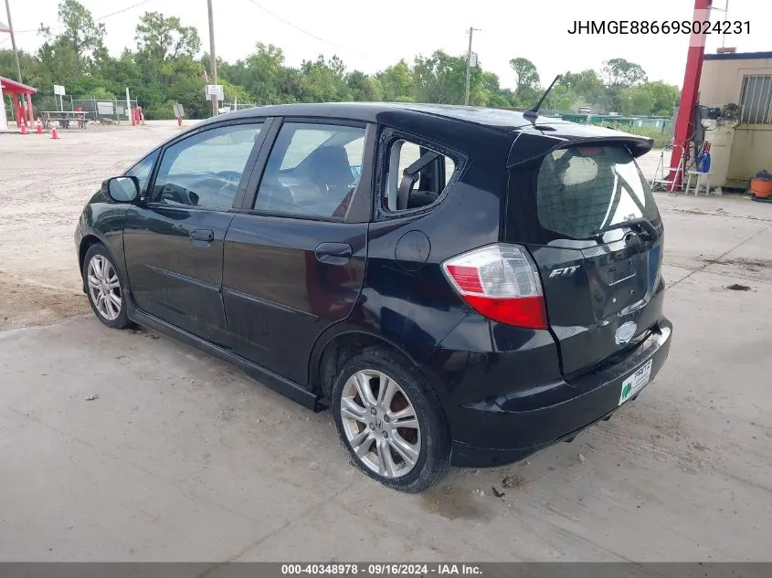 2009 Honda Fit Sport VIN: JHMGE88669S024231 Lot: 40348978