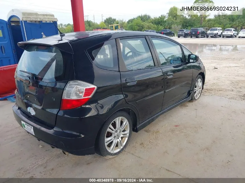 JHMGE88669S024231 2009 Honda Fit Sport