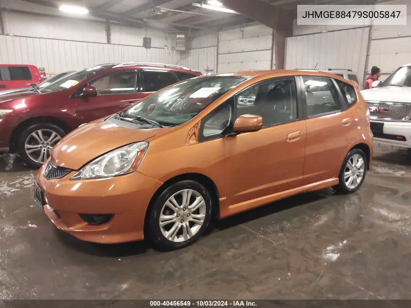 2009 Honda Fit Sport VIN: JHMGE88479S005847 Lot: 40456549