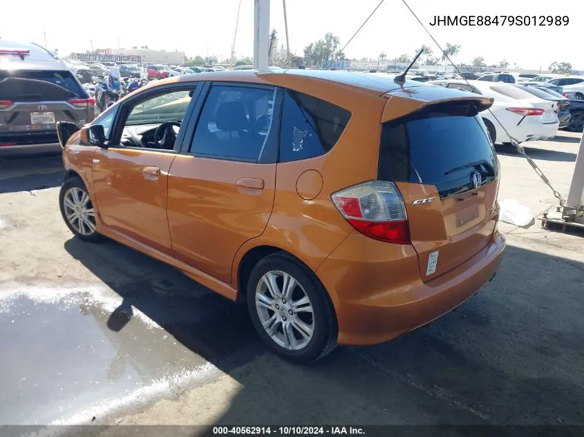 2009 Honda Fit Sport VIN: JHMGE88479S012989 Lot: 40562914