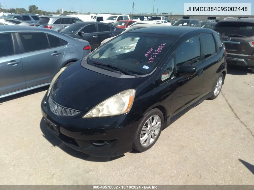 2009 Honda Fit Sport VIN: JHMGE88409S002448 Lot: 40578082