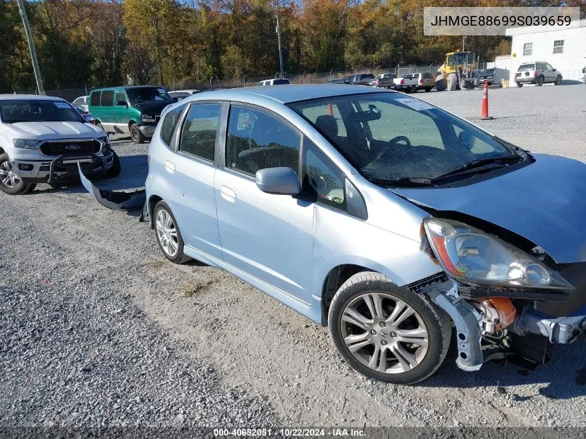 2009 Honda Fit Sport VIN: JHMGE88699S039659 Lot: 40652051