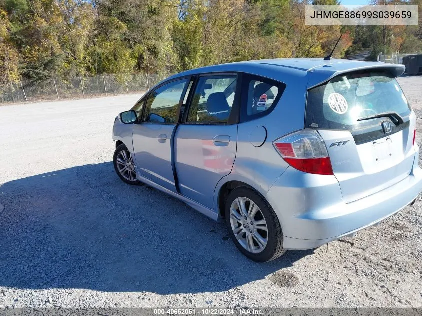 2009 Honda Fit Sport VIN: JHMGE88699S039659 Lot: 40652051