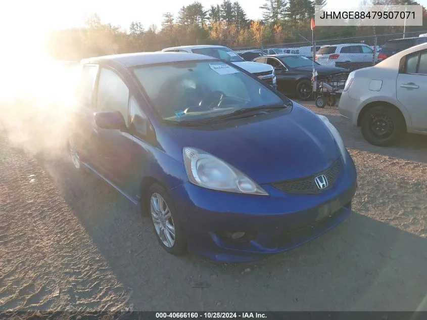 2009 Honda Fit VIN: JHMGE88479507071 Lot: 40666160