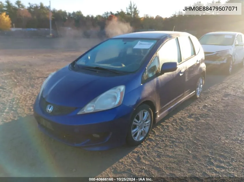 2009 Honda Fit VIN: JHMGE88479507071 Lot: 40666160