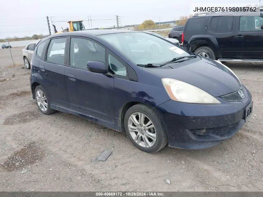 2009 Honda Fit Sport VIN: JHMGE87619S015762 Lot: 40669172