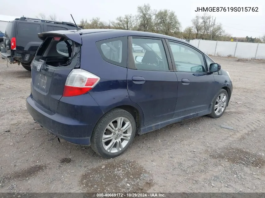 2009 Honda Fit Sport VIN: JHMGE87619S015762 Lot: 40669172