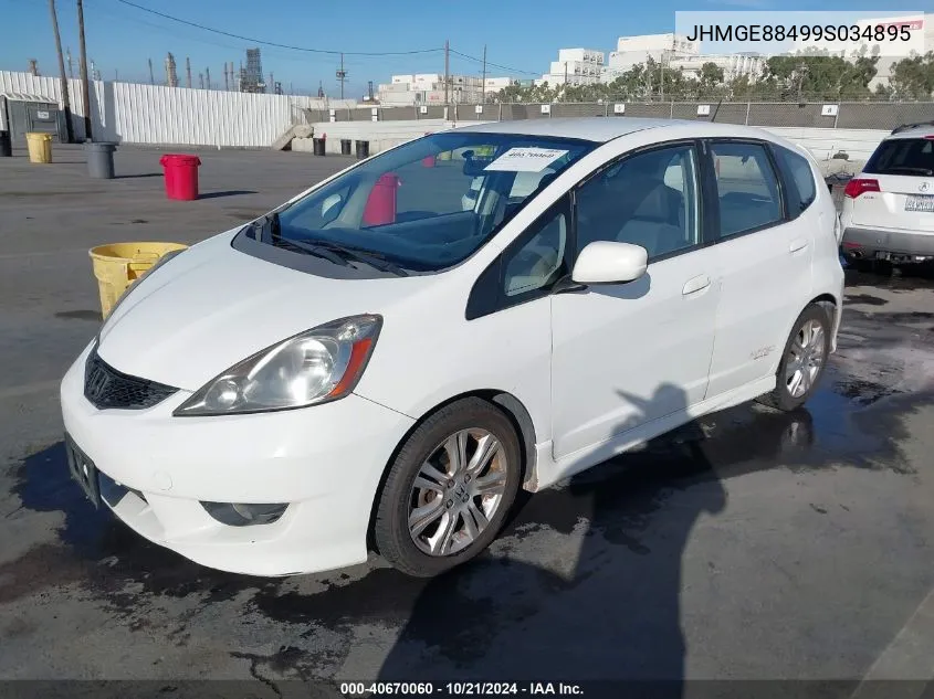 JHMGE88499S034895 2009 Honda Fit Sport