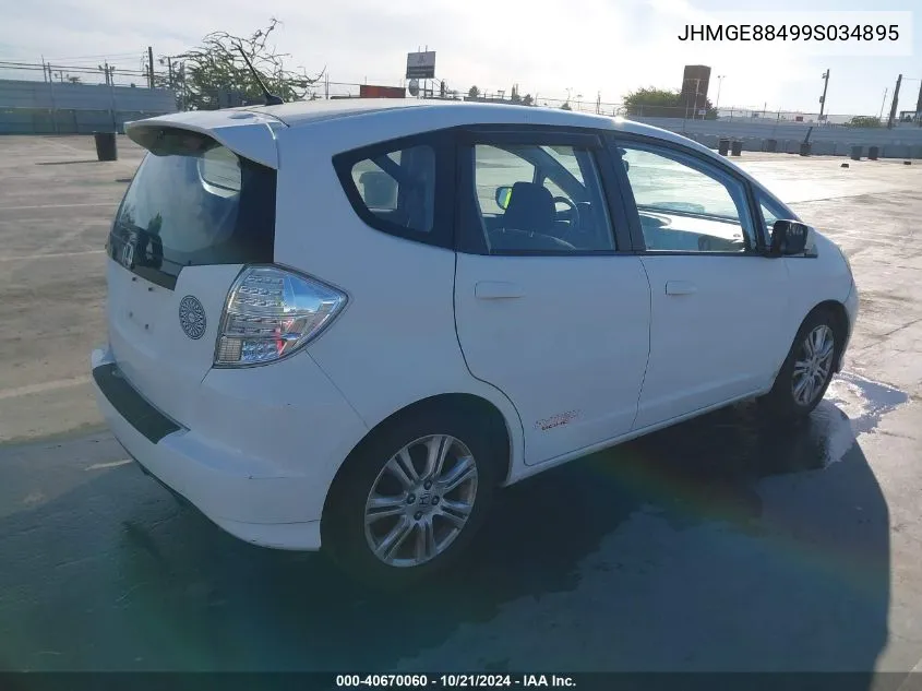 2009 Honda Fit Sport VIN: JHMGE88499S034895 Lot: 40670060