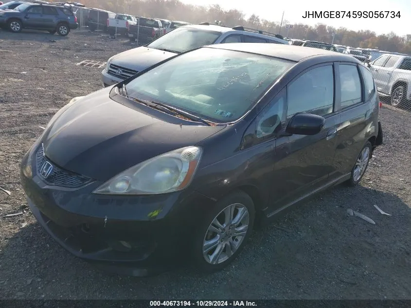 2009 Honda Fit Sport VIN: JHMGE87459S056734 Lot: 40673194