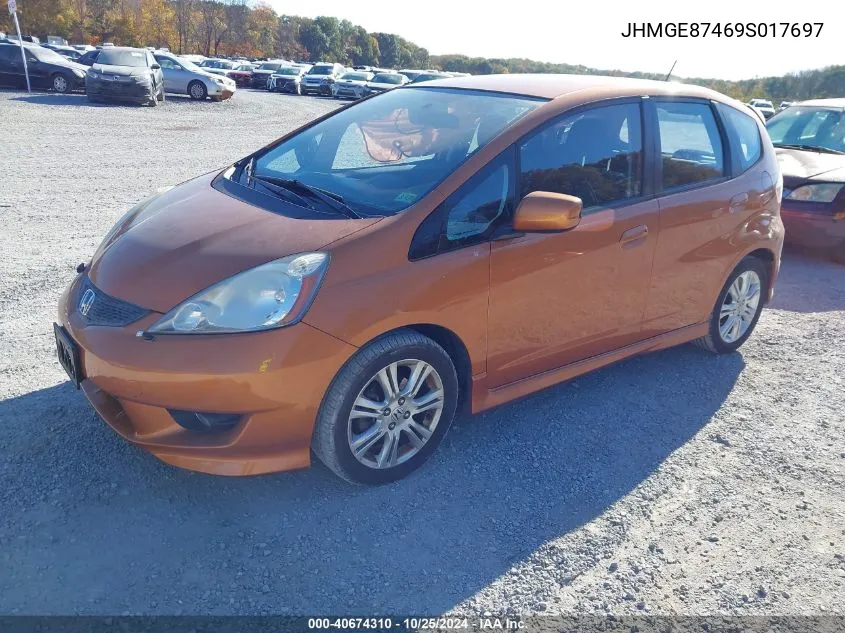 2009 Honda Fit Sport VIN: JHMGE87469S017697 Lot: 40674310