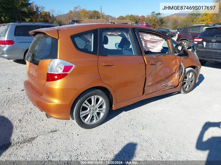 2009 Honda Fit Sport VIN: JHMGE87469S017697 Lot: 40674310