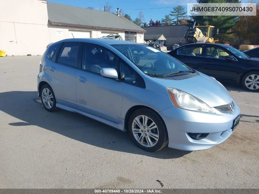 2009 Honda Fit Sport VIN: JHMGE87409S070430 Lot: 40709448