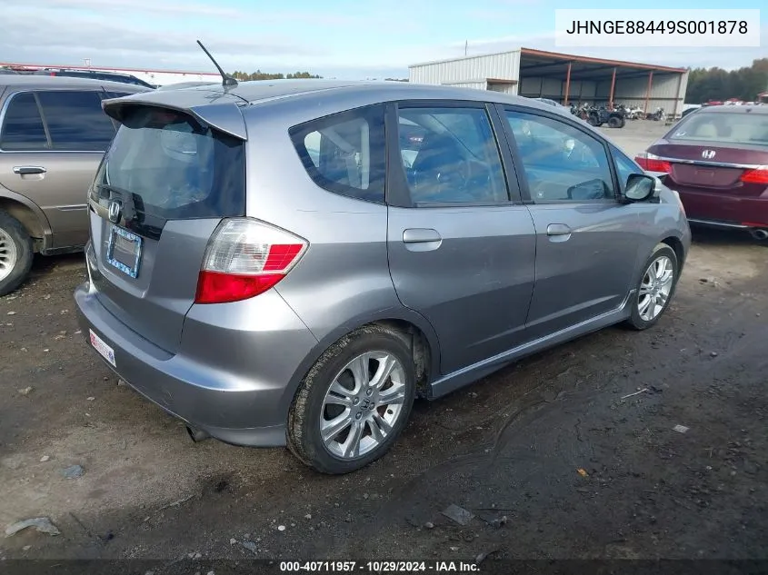 2009 Honda Fit VIN: JHNGE88449S001878 Lot: 40711957