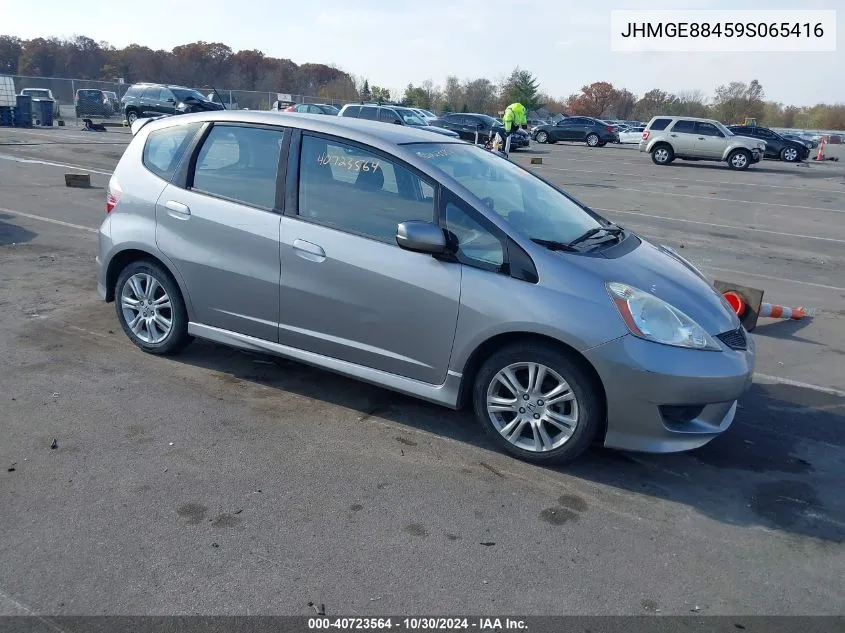 2009 Honda Fit Sport VIN: JHMGE88459S065416 Lot: 40723564