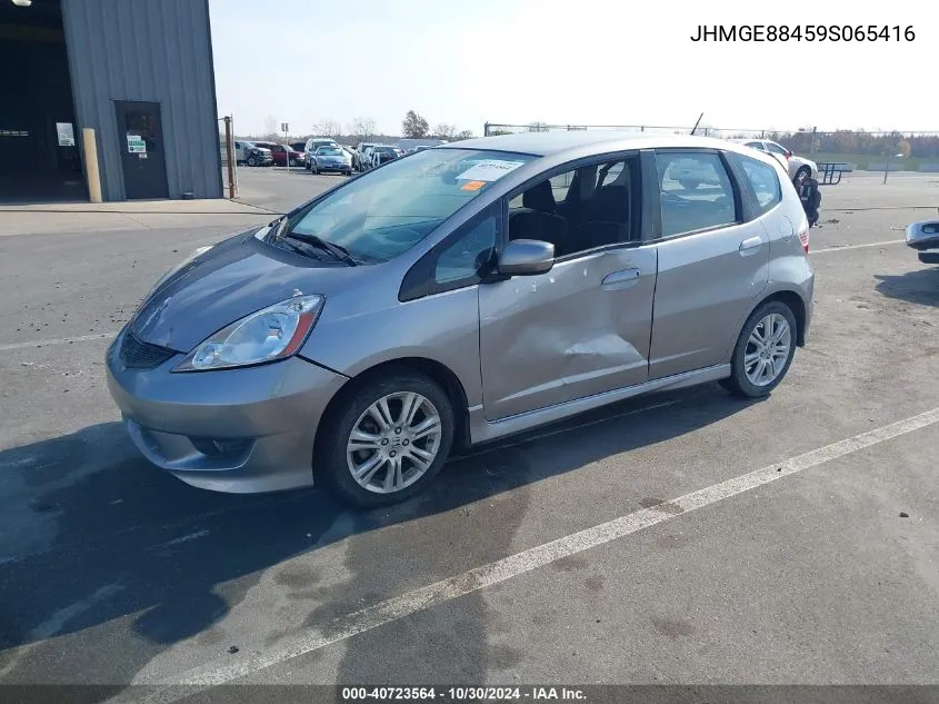 2009 Honda Fit Sport VIN: JHMGE88459S065416 Lot: 40723564