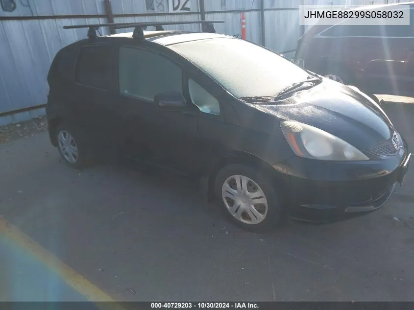 2009 Honda Fit VIN: JHMGE88299S058032 Lot: 40729203