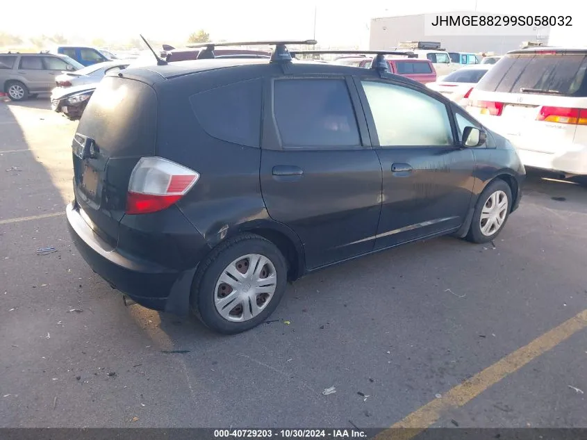 2009 Honda Fit VIN: JHMGE88299S058032 Lot: 40729203