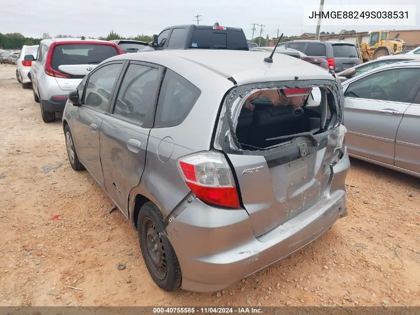 2009 Honda Fit VIN: JHMGE88249S038531 Lot: 40755585