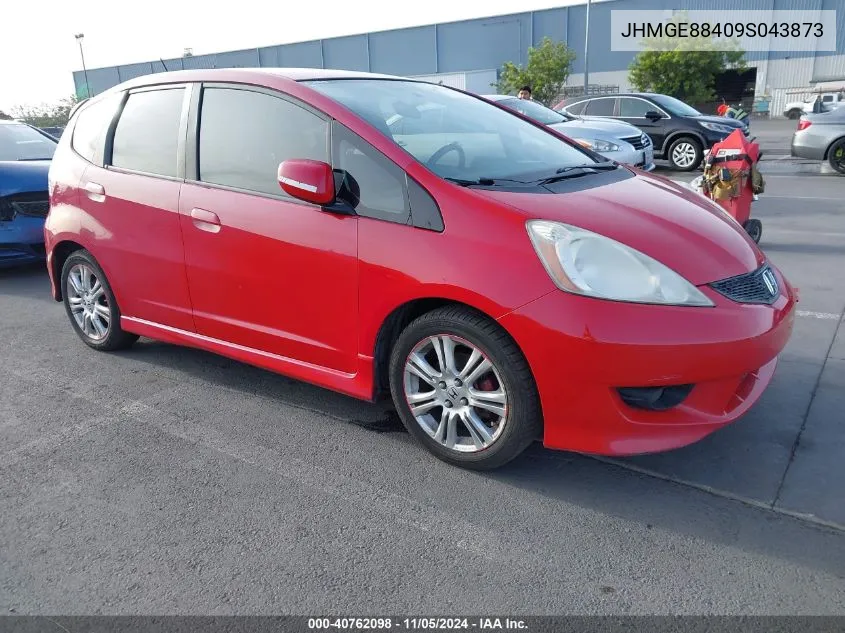 2009 Honda Fit Sport VIN: JHMGE88409S043873 Lot: 40762098