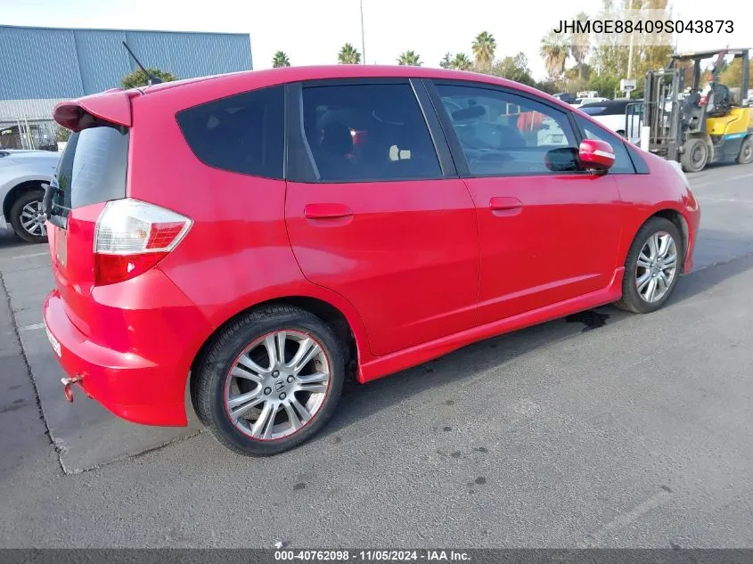 2009 Honda Fit Sport VIN: JHMGE88409S043873 Lot: 40762098