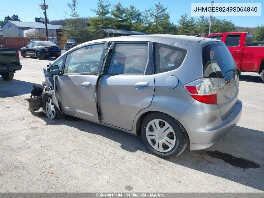 2009 Honda Fit VIN: JHMGE88249S064840 Lot: 40815184