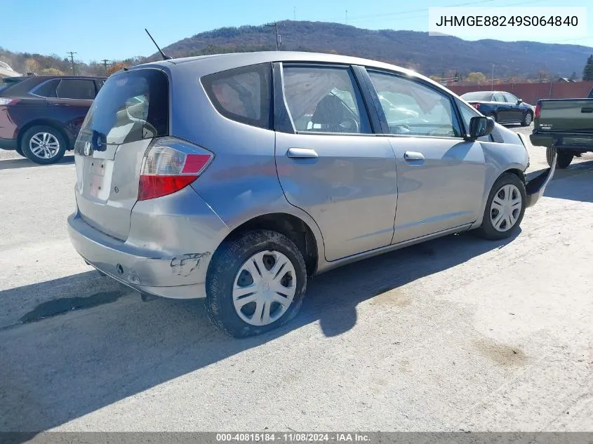 2009 Honda Fit VIN: JHMGE88249S064840 Lot: 40815184