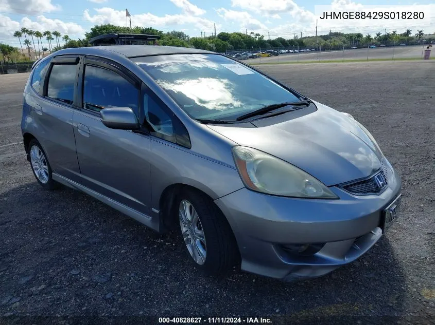 2009 Honda Fit Sport VIN: JHMGE88429S018280 Lot: 40828627