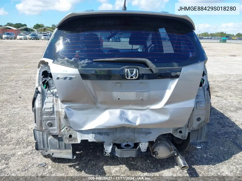 2009 Honda Fit Sport VIN: JHMGE88429S018280 Lot: 40828627