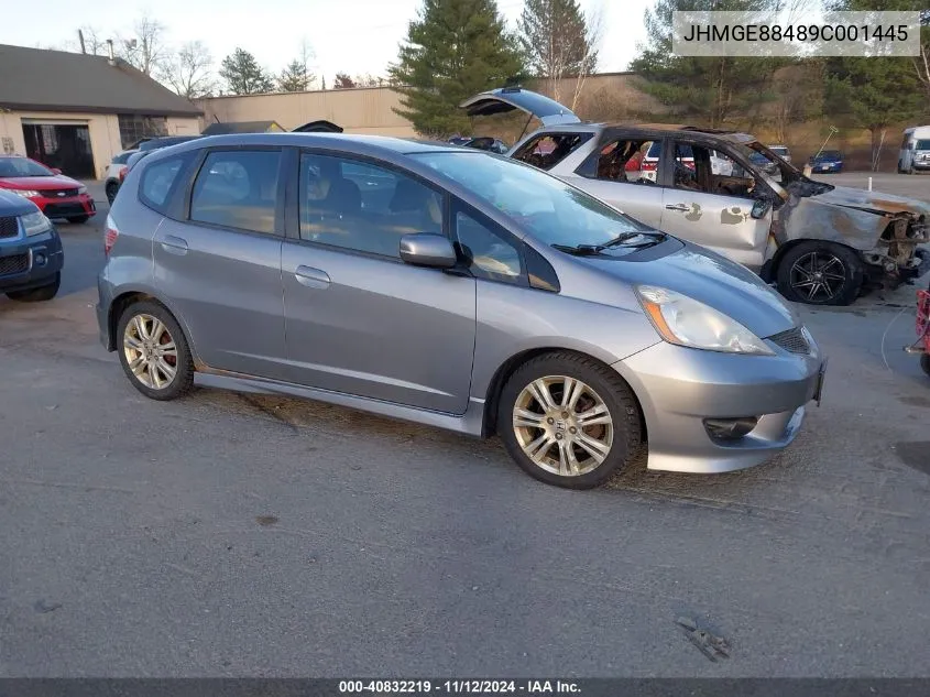 2009 Honda Fit Sport VIN: JHMGE88489C001445 Lot: 40832219