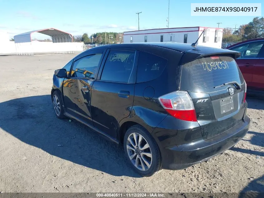 2009 Honda Fit Sport VIN: JHMGE874X9S040917 Lot: 40840511