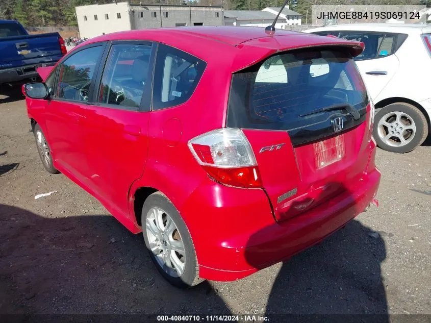 2009 Honda Fit Sport VIN: JHMGE88419S069124 Lot: 40840710