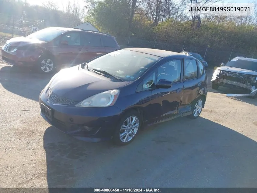 2009 Honda Fit Sport VIN: JHMGE88499S019071 Lot: 40866450