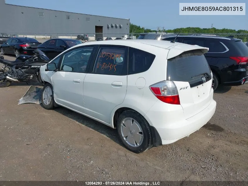 JHMGE8G59AC801315 2010 Honda Fit